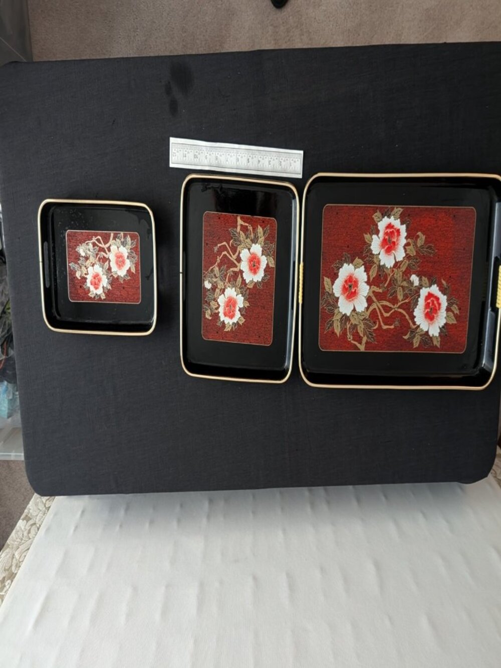 Set of Japanese trays